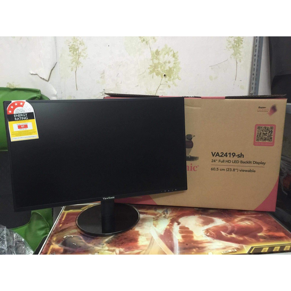 Màn hình máy tính Viewsonic VA2419-SH 24 inch Full HD (23.8 inch/FHD/LED/IPS/60Hz/5ms/250 nits/HDMI+VGA) (Qua sử dụng) | BigBuy360 - bigbuy360.vn