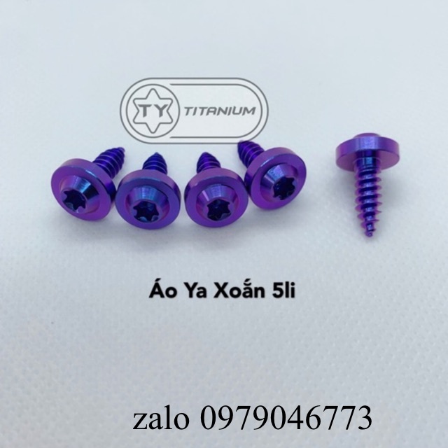 Ốc Áo Yamaha , Pô e 5li18 ren Xoắn Titan Gr5
