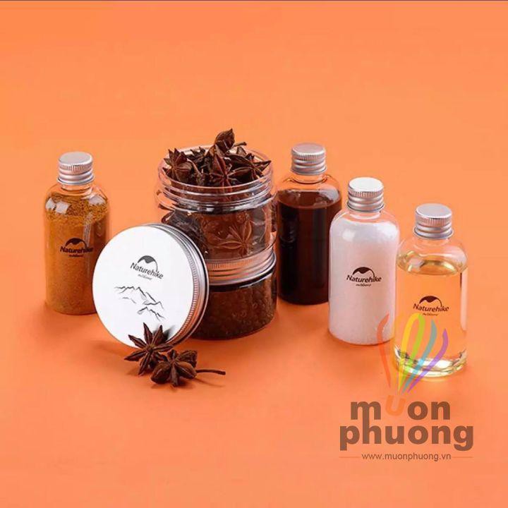 [FRSHIP 20K] Bộ hộp đựng gia vị nấu ăn NH 6 hũ cắm trại dã ngoại - MUÔN PHƯƠNG SHOP