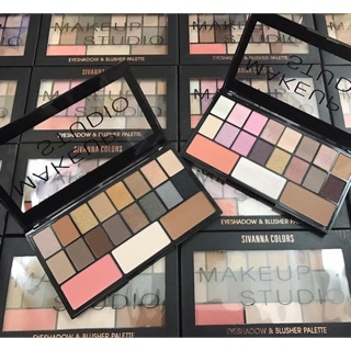 Phấn mắt sivanna eyeshadow & blusher palette 19 ô 