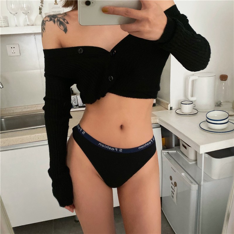 Quần lót lọt khe cotton NuciFera cạp viền chữ S Fashion