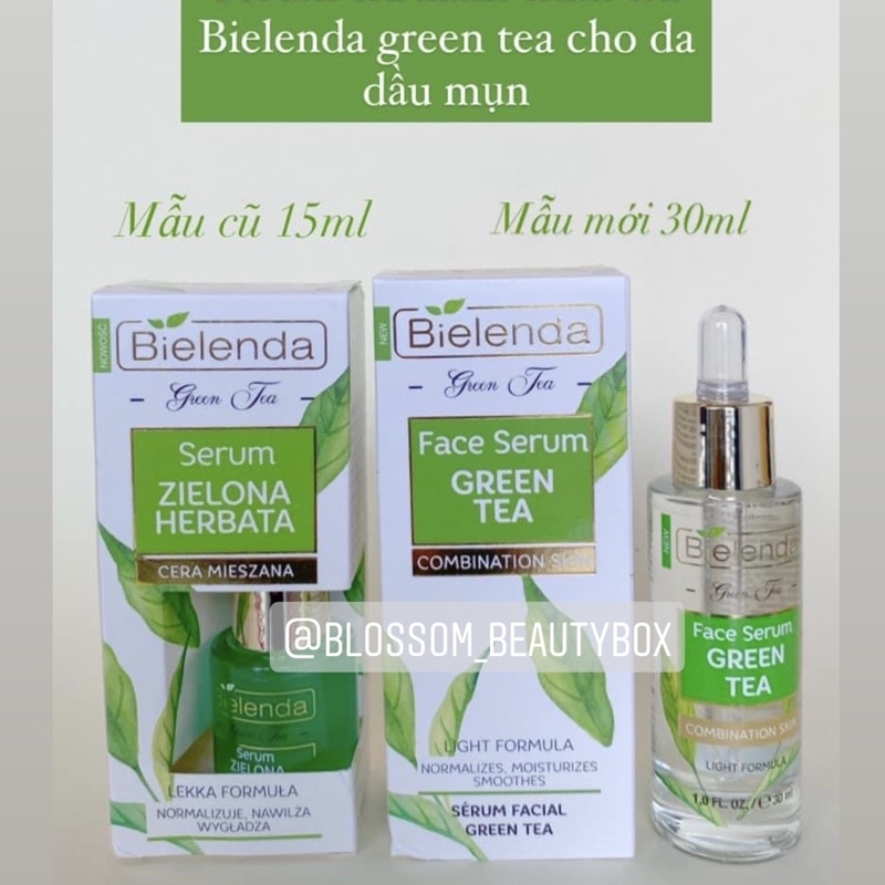 Serum trà xanh tràm trà Bielenda green tea cho da dầu mụn 30ML