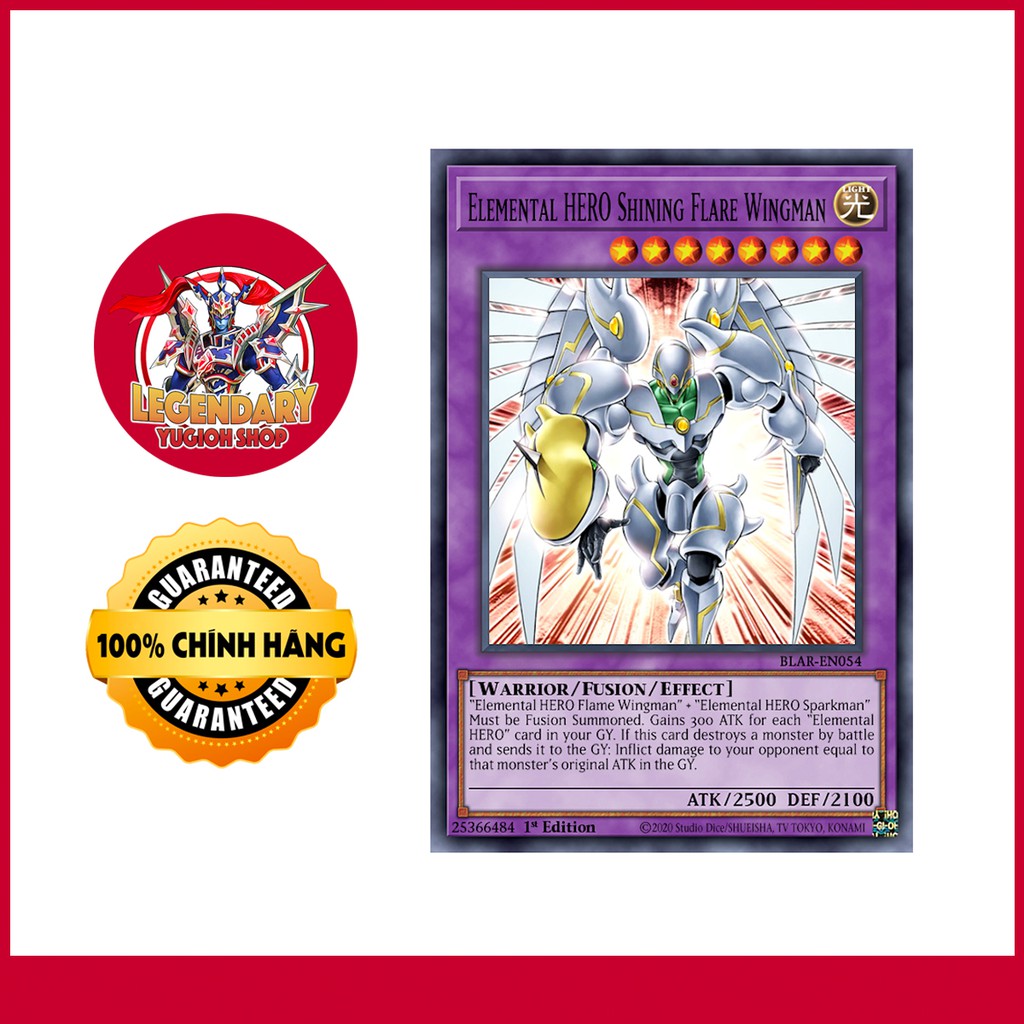 [EN-JP][Thẻ Bài Yugioh Chính Hãng] Elemental HERO Shining Flare Wingman