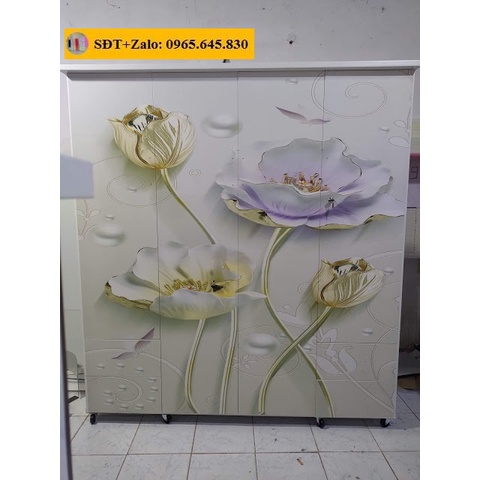 Tủ Nhựa Đài Loan 4 Cánh In 3D 232