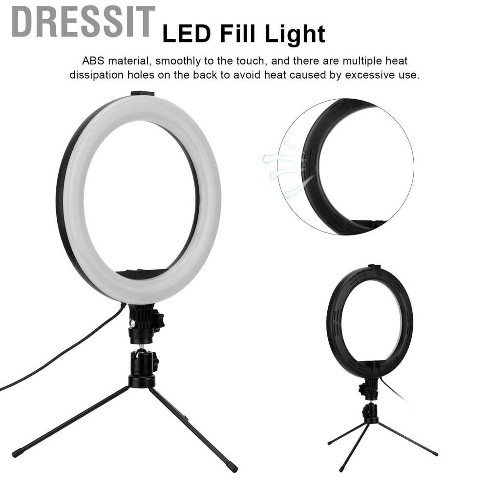 Vòng Đèn Led 10 Bóng Rgb Kèm Giá Đỡ Ba Chân Để Bàn Hỗ Trợ Live Stream / Chụp Ảnh | BigBuy360 - bigbuy360.vn