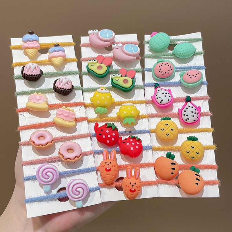 Set 10 Dây Buộc Tóc Dễ Thương Cho Bé Gái