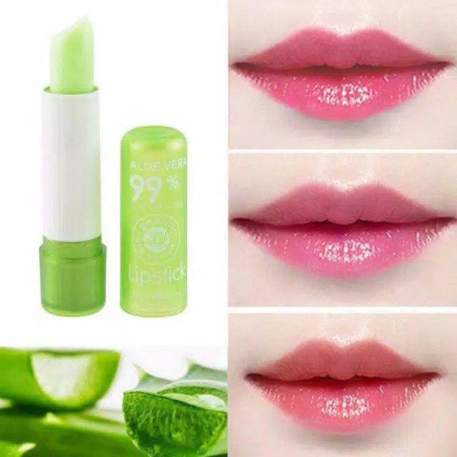 (hàng Mới Về) Son Môi Dưỡng Ẩm Tinh Chất Lô Hội 100% Thương Hiệu Kiss Beauty
