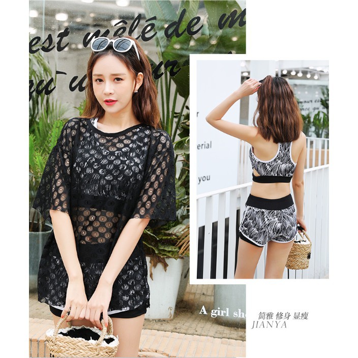 Bộ bơi 3 mảnh nữ họa tiết rằn ri hot 2020 | BigBuy360 - bigbuy360.vn