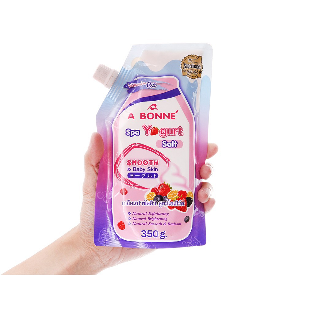 Muối Tắm Sữa Chua A Bonne Spa Yogurt Salt Smooth 350g [ NEW ] - Muối bò | BigBuy360 - bigbuy360.vn