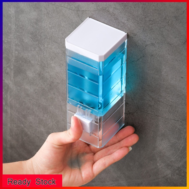 Bình Đựng Xà Phòng/Dầu Gội/Sữa Tắm 250ml Gắn Tường Trong Suốt