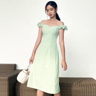 Đầm Tiana cổ vuông dáng dài