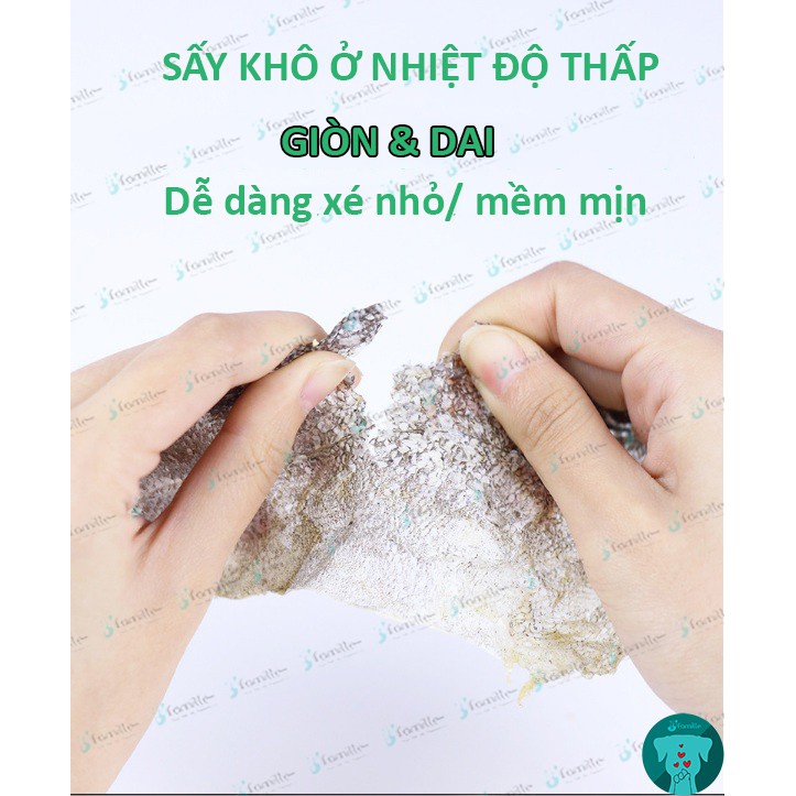 [GIÒN & DAI]Snack Da Cá Tuyết Đại Dương, 100% Từ Cá Tươi Được Chế Biến Trực Tiếp. Bổ Sung Collagen & Omega3. JF107