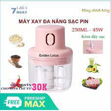 Máy Xay Mini Sạc Điện Xay Hành, Tỏi, Rau Củ Dung Tích 250ml