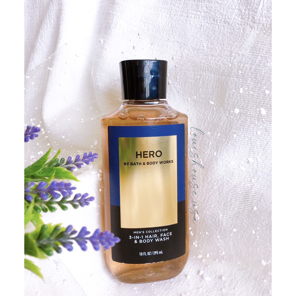 [ HERO ] Shower gel for men 3in1 295ml - Gel tắm dành cho nam Bath &amp; Body Works Mỹ