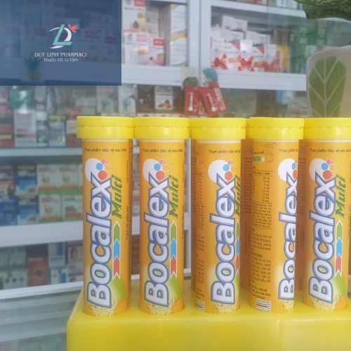 Bocalex - Viên Sủi Bổ Sung Vitamin C,Multivitamin ,Mùi Vị Thơm Ngon- Tăng Cường Đề Kháng.