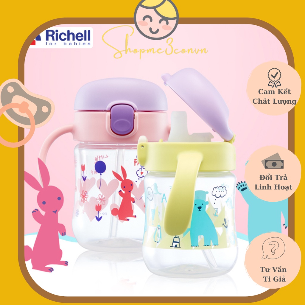 Cốc Tập Uống Chống Sặc 2in1 T.L.I Richell ( 200ml )