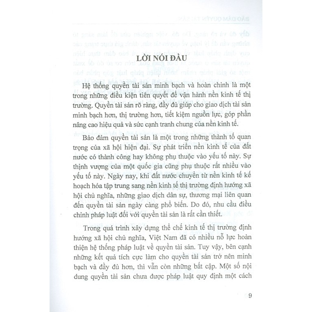 Sách - Bảo Đảm Quyền Tài Sản Trong Nền Kinh Tế Thị Trường Định Hướng Xã Hội Chủ Nghĩa Ở Việt Nam Hiện Nay