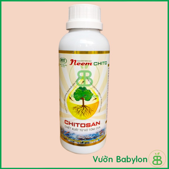 Dầu Neem - Chitosan Phòng Trừ Các Loại Rầy Rệp Sâu Bệnh Hại Cây Trồng - 500ml