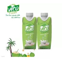 Combo 2 Hộp Nước Dừa Tươi ACP Vico Fresh 330ml - Vị Dừa Dứa