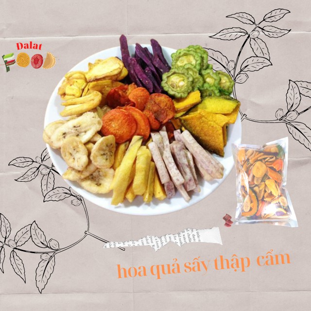 Trái Cây Hoa Quả Sấy Thập Cẩm 500g