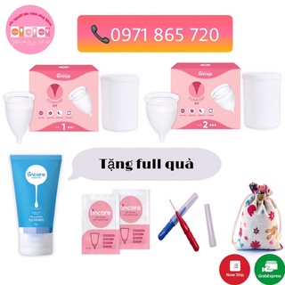 (MẪU MỚI, FULL QUÀ) Bộ cốc nguyệt san Lincup chính hãng, đủ size