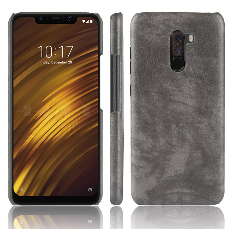 For Xiaomi Pocophone F1 Case Hard PC PU Leather Phone Case For Xiaomi Poco F1