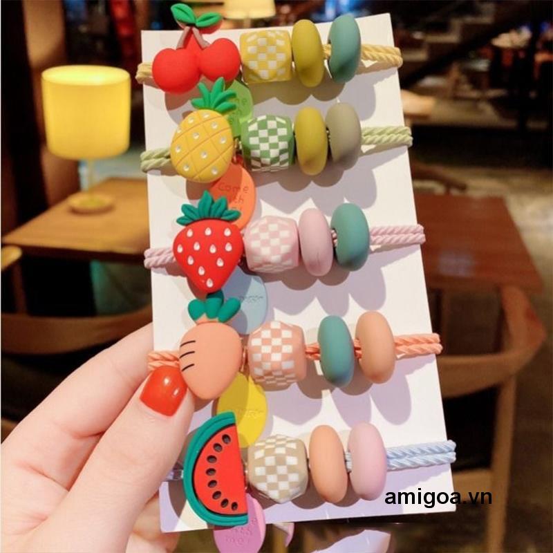 ✨✨Dây buộc tóc trang trí trái cây phong cách Hàn Quốc đáng yêu thời trang dành cho nữ