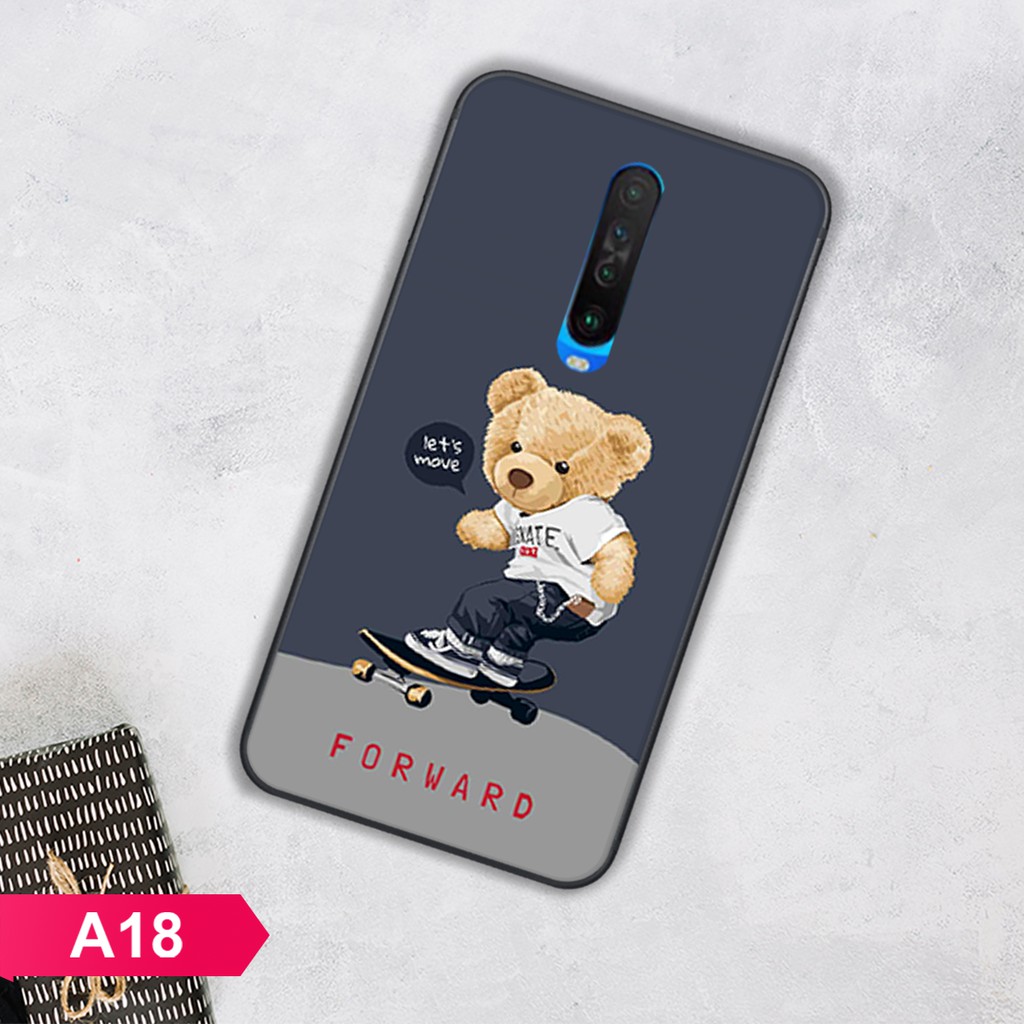 [HÀNG MỚI VỀ]ỐP LƯNG XIAOMI REDMI K20/K20 PRO/K30/MI 9T IN HÌNH GẤU BỰ CỰC ĐÁNG YÊU