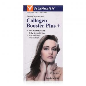 Viên Uống Bổ Sung Collagen Booster Plus+ Chống Lão Hóa, Tái Tạo Da Vitahealth - Hộp 60 Viên
