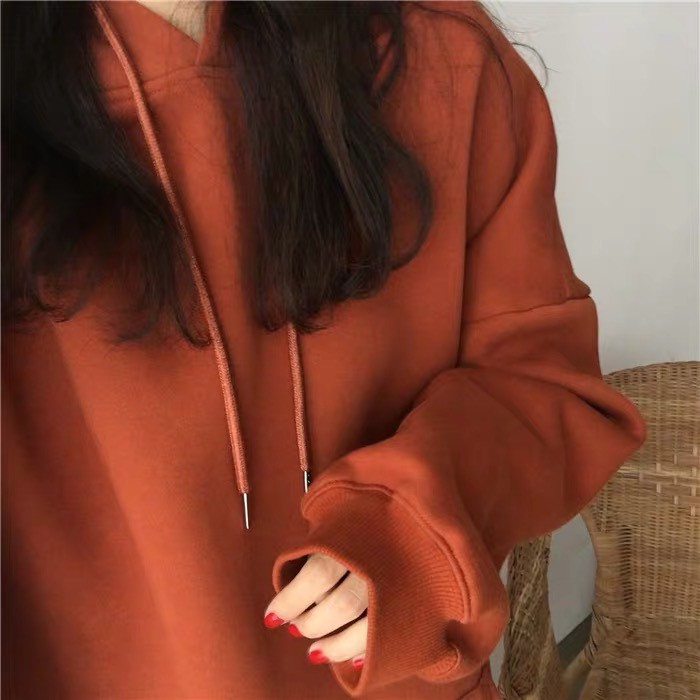 Áo nỉ Hoodie nữ form rộng trơn Ulzzang cá tính (ORDER)- Nhiều màu | BigBuy360 - bigbuy360.vn