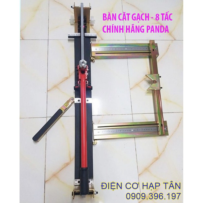 MÁY CẮT GẠCH BÀN ĐẨY_8 TẤC_ BẰNG THÉP _ CHÍNH  HÃNG  PANDA -CÓ DẦU