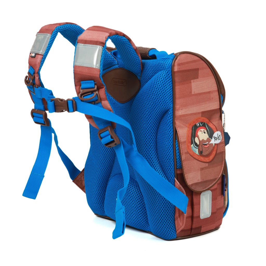 Balo chống gù Tiger Family Nature Quest Jolly Roger, balo học sinh cho bé trai từ 16 - 25kg
