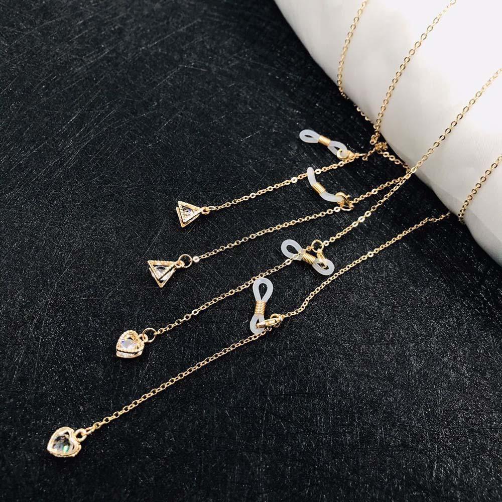 Dây Đeo Mắt Kính Chống Thất Lạc Bằng Kim Loại Thời Trang Dành Cho Nữ