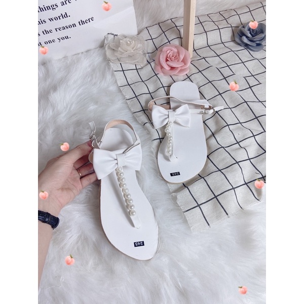 Sandal xỏ ngón nơ xinh