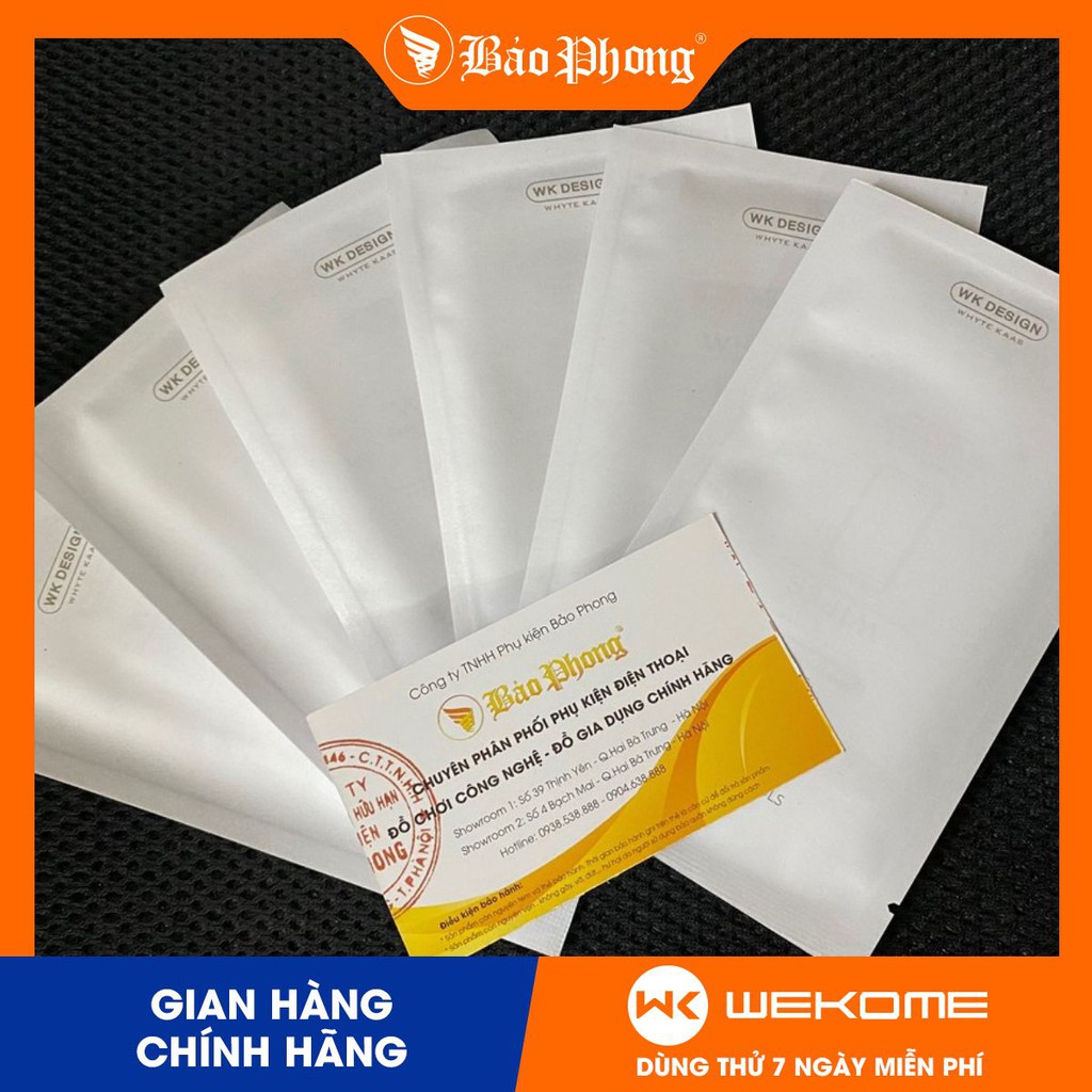 Bộ phụ kiện Khăn lau - Hỗ trợ dán màn hình WK