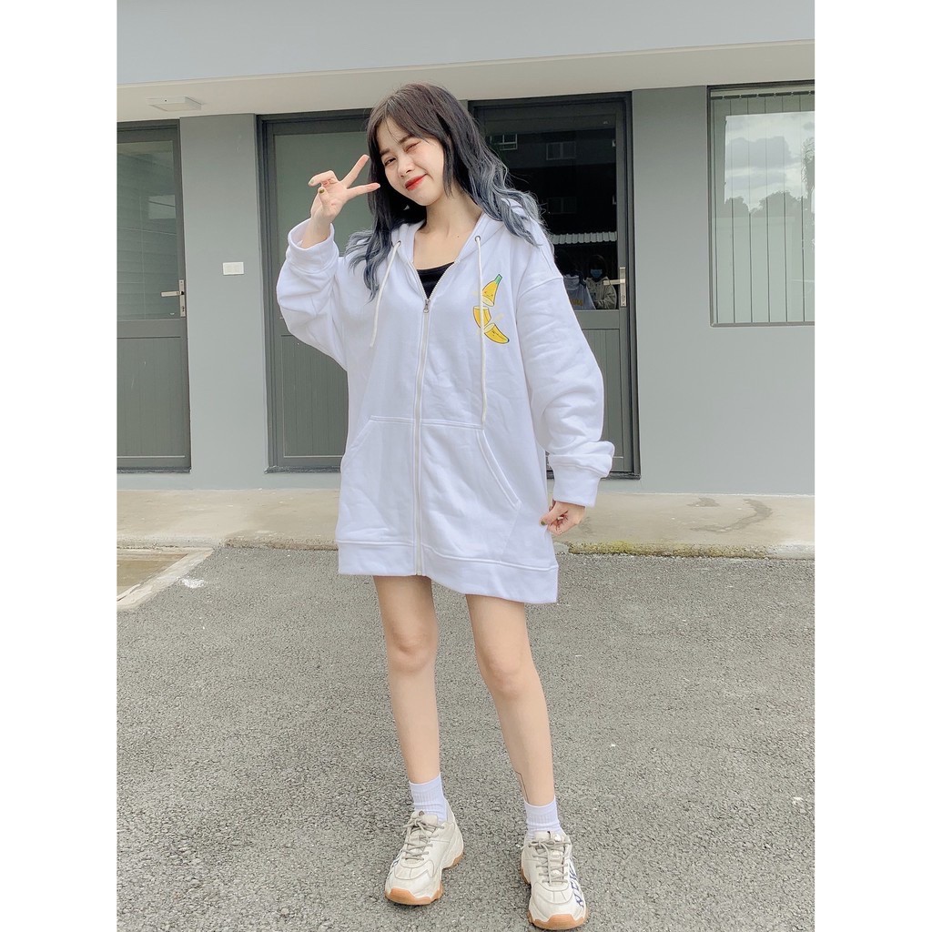 (LOẠI DÀY - CÓ VIDEO SẢN PHẨM) ÁO KHOÁC NỈ NGOẠI IN BANANA | BigBuy360 - bigbuy360.vn