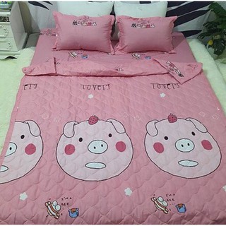 Set 5 món Vỏ Chăn Ga Gối Poly Cotton (Được chọn mẫu)