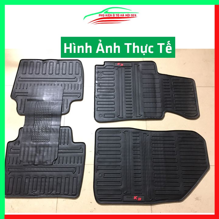 Thảm lót sàn cao su cho xe Kia K3 Mẫu 2 hàng chuẩn theo xe chịu lực tốt