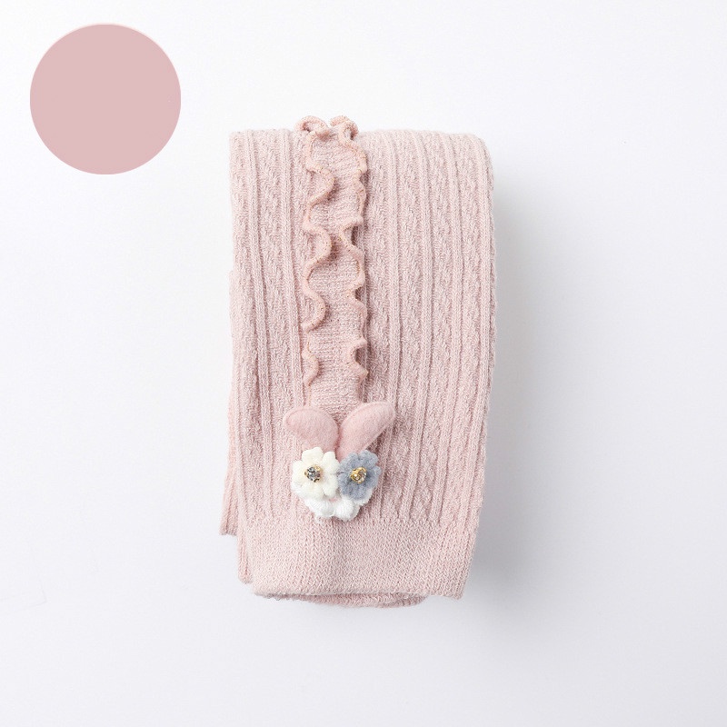 Quần Tất Cotton Giữ Ấm Màu Sắc Kẹo Ngọt Thời Trang Thu Đông Cho Bé Gái 0-5 Tuổi