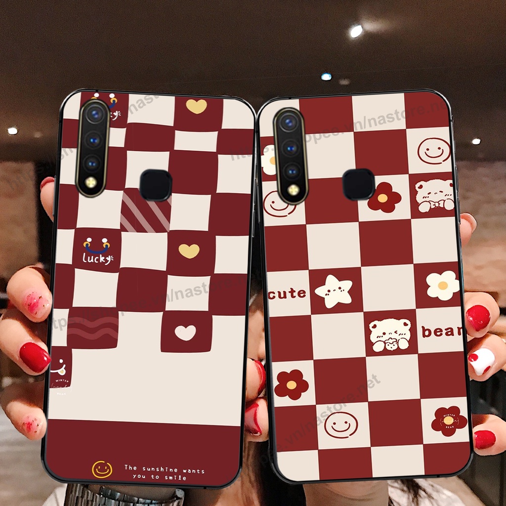 Ốp lưng Vivo U10 / Y11 /Y12 / Y15 / Y17 / Y19 /U3 trái tim hình gấu cute cá tính, giá rẻ, cực bền