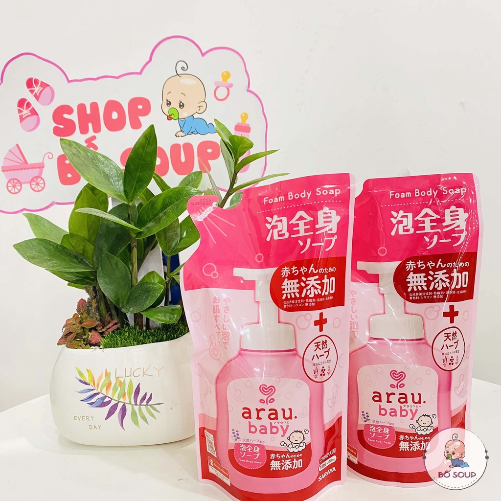 Sữa tắm cho bé Arau nhập khẩu chính hãng Shop Bố Soup