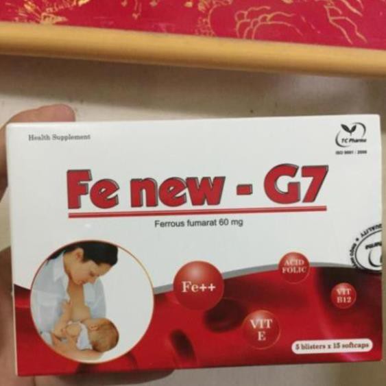 Bổ sung sắt cho mẹ bầu Fe new-G7 cung cấp vitamin cho cơ thể khoáng chất