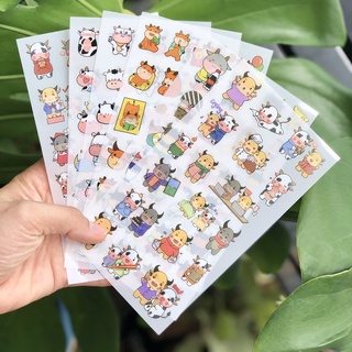 [MÃ KIMDON153 GIẢM 10K ĐƠN TỪ 50K] Sticker hình dán bò sữa siêu xinh (tự chọn mẫu)
