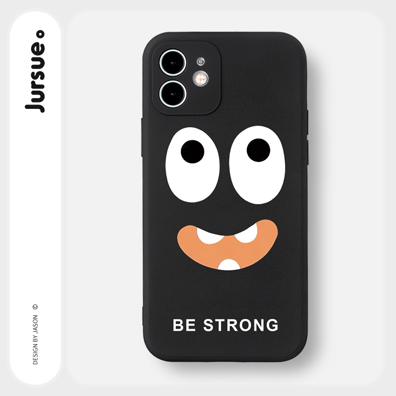 Ốp lưng JURSUE hoạt hình cặp đôi dễ thương đẹp Cho iPhone 14 13 12 11 Pro Max SE 2020 X XR XS 8 7 ip 6S 6 Plus kute Y2146