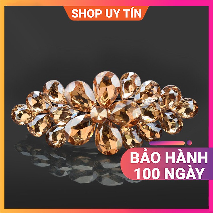✁Kẹp tóc đính đá cao cấp cho người trung niên sang trọng iLita - Cặp búi cài Hàn Quốc mẹ, bà lớn tuổi, già