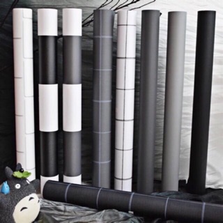 10m Giấy dán tường kẻ ô vuông và kẻ sọc, keo sẵn, khổ rộng 60cm