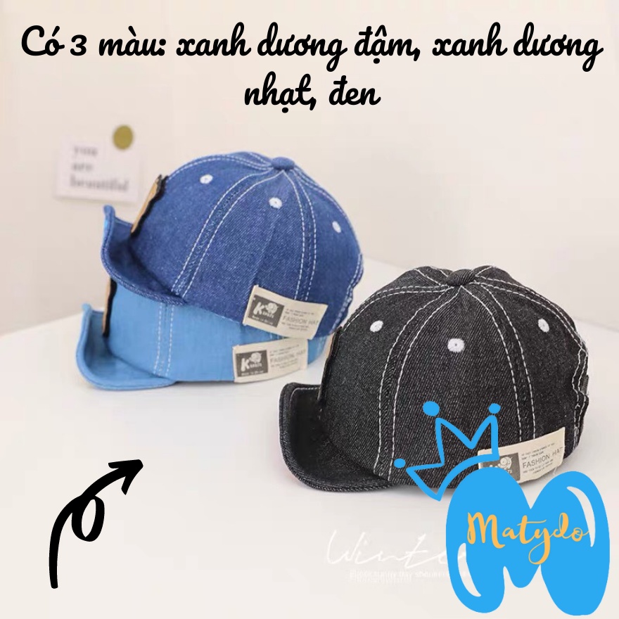 Mũ cho bé gái bé trai MATYDO nón lưỡi trai hình gấu FRIEND đáng yêu phụ kiện trẻ em mùa hè