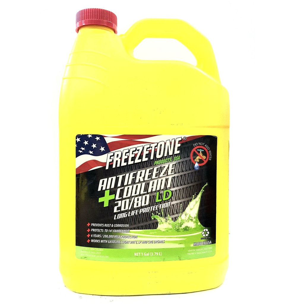 Nước làm mát xanh / đỏ cao cấp Freezetone Antireeze Coolant 20/80 LD 3.79L
