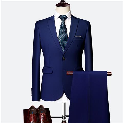 Áo Khoác Blazer Thiết Kế Sang Trọng Thời Trang Công Sở Cho Nam（Áo khoác đơn）