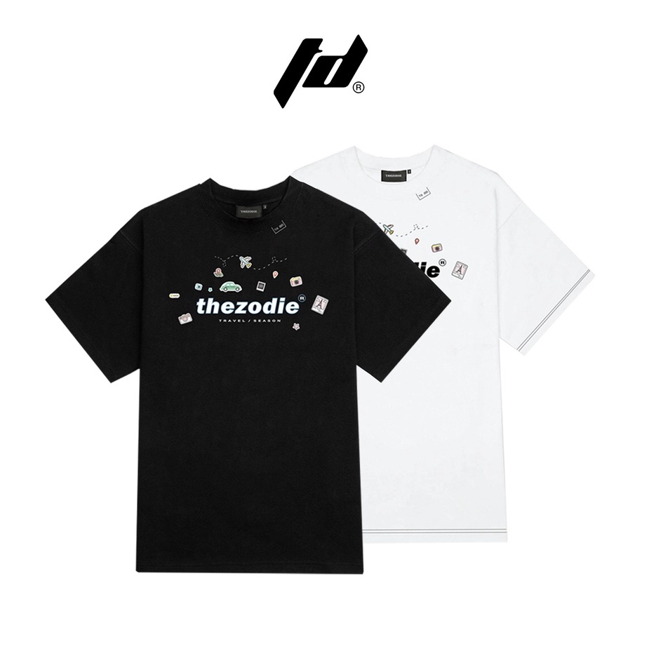 Áo thun tay lỡ Streetwear Season Travel